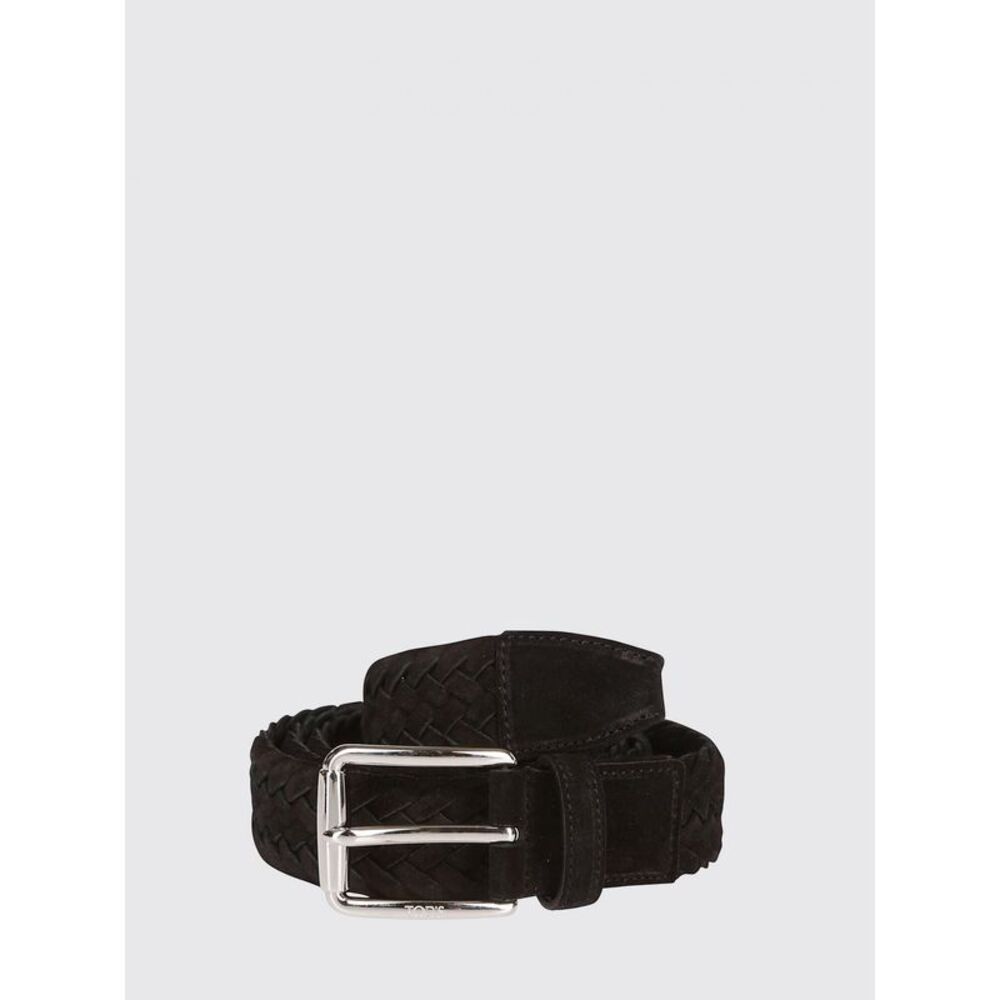 Tod's Men Tod's Suede Leather Belt With Metal Buckle